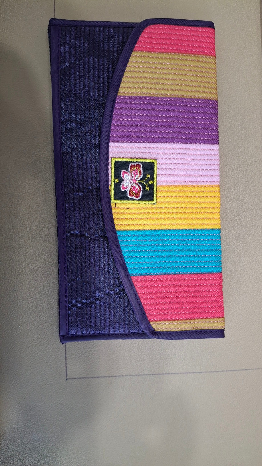 한국 전통파우치 - 대형 (20cm x 10.5cm) 여행용 파우치 (중)